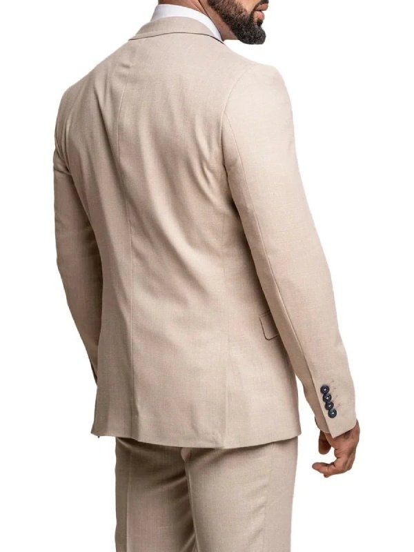 Beige Mens Three Piece Suit Beige Mens Three Piece Suit