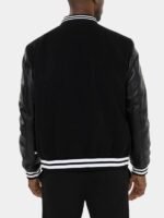 Black Classic Varsity Bomber Jacket