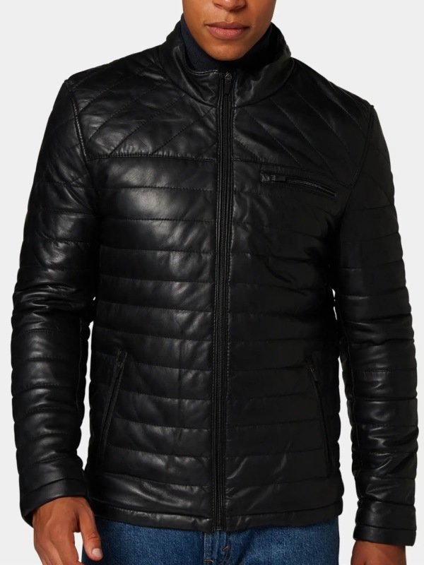 Black Quilted Leather Jacket Black Quilted Leather Jacket