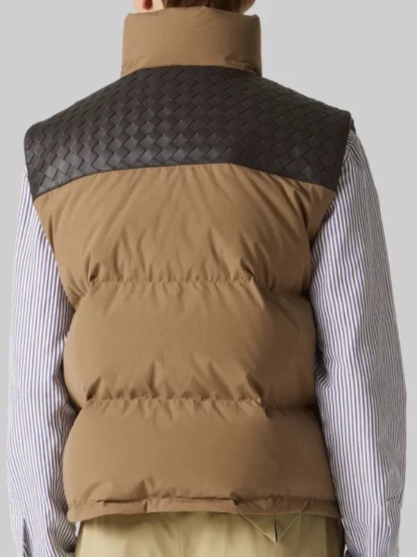 Brown Puffer Zipper Vest Mens Brown Puffer Zipper Vest Mens