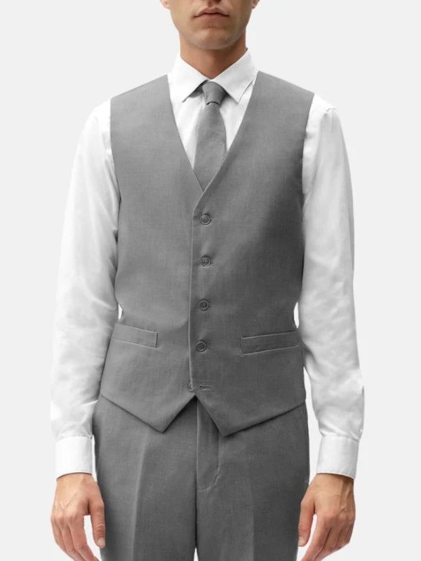 Italian Men’s Grey 3-Piece Suit Italian Men’s Grey 3-Piece Suit