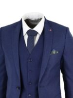 Men's Blue Three Piece Suit - new arrivals
