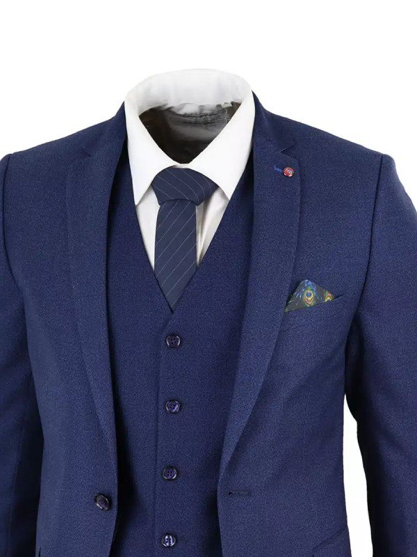 Men's Blue Three Piece Suit - new arrivals Men's Blue Three Piece Suit - new arrivals