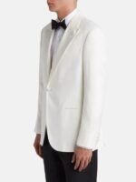 Men’s White 2-Piece Peak Lapel Suit