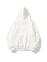 Plain White Pullover Fleece Hoodie
