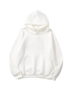 Plain White Pullover Hoodie