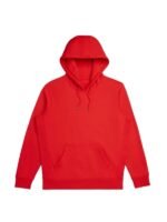Red Fleece Pullover Hoodie