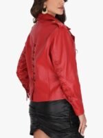 Red Women’s Classic Moto Jacket