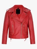 Shop Women’s Classic Red Moto Jacket