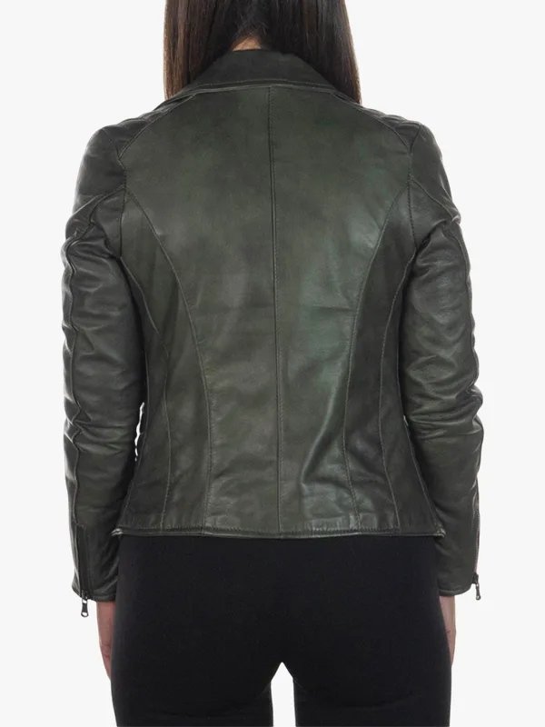 Shop Women’s Green Biker Jacket Shop Women’s Green Biker Jacket
