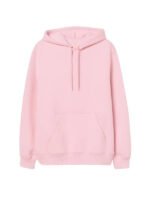 Unisex Pink Pullover Hoodie