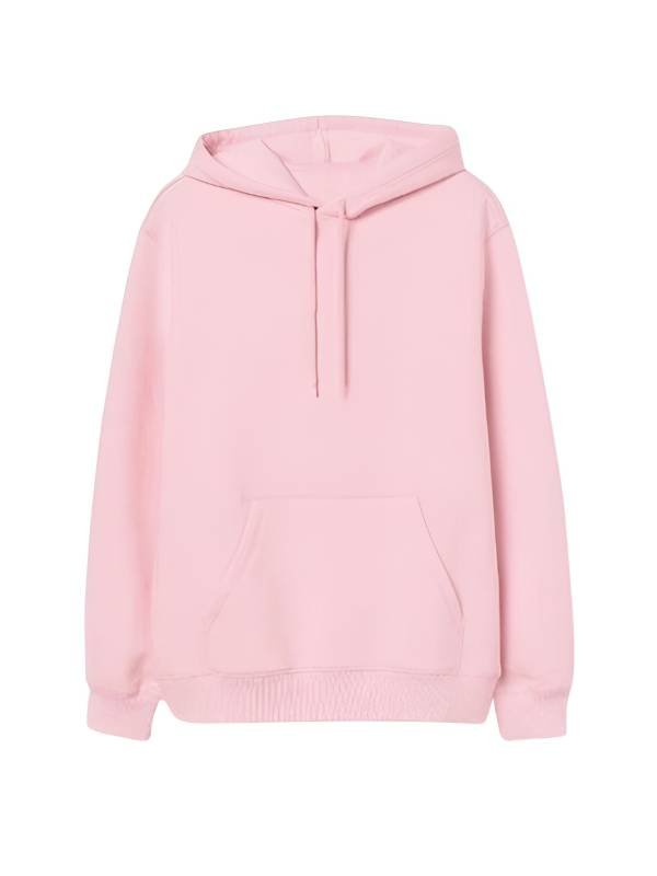 Unisex Pink Pullover Hoodie Unisex Pink Pullover Hoodie