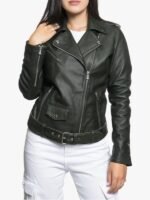 Women Black Biker Jacket