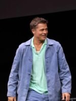 2025 F1 LA Special Screening Brad Pitt Blue Denim Jacket