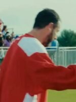 2025 Movie Happy Gilmore 2 Adam Sandler Boston Bruins Red & White Jersey