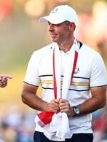 2025 Ryder Cup Rory McIlroy White Polo Shirt