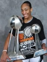 A’ja Wilson 2025 WNBA CHAMPIONS LAS VEGAS ACES Black Pullover T-Shirt