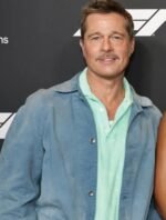 Brad Pitt 2025 F1 LA Special Screening Blue Oversized Denim Jacket