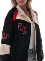 Caitlin Clark Kansas City Chiefs Oversized Raglan Track Jacket - Multicolor
