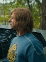 Chad Powers Glen Powell Blue Graphic Shirt
