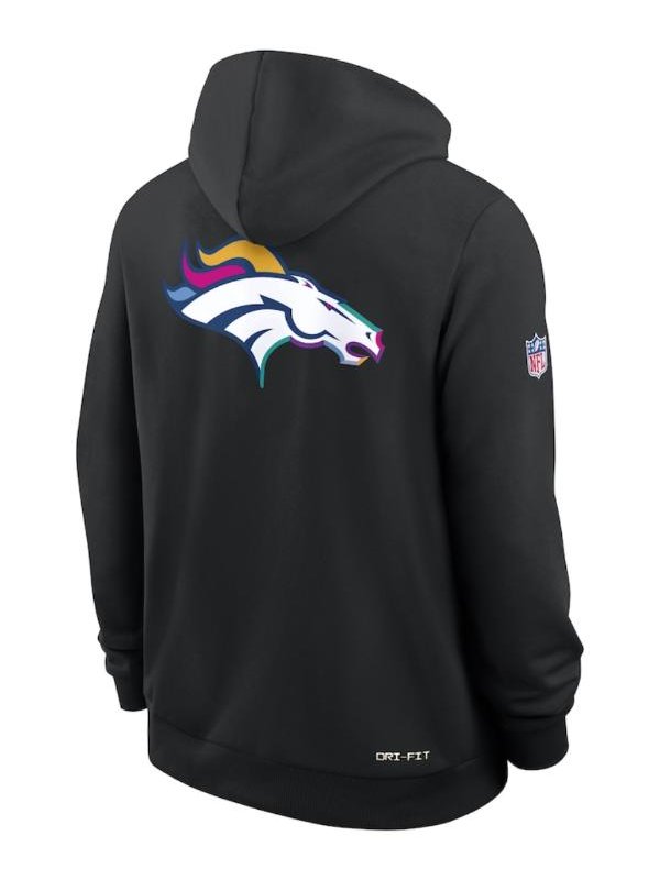 Denver Broncos 2025 Crucial Catch Black Pullover Hoodie