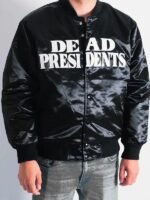 Headgear Classics Dead President Black Satin Bomber Jacket