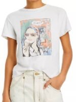 High Potential S2 Kaitlin Olson White Graphic Tee