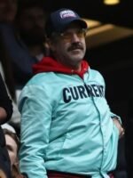 Jason Sudeikis CURRENT Satin White Jacket