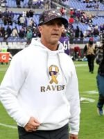 John Harbaugh Baltimore Ravens Pullover Hoodie