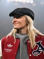 Leah Williamson Arsenal Varsity Jacket red and white