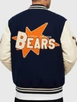 Lyrical Lemonade x Chicago Bears 2025 Navy Blue Letterman Varsity Jacket