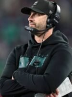 Nick Sirianni 2025 Philadelphia Eagles Sideline Black Hoodie