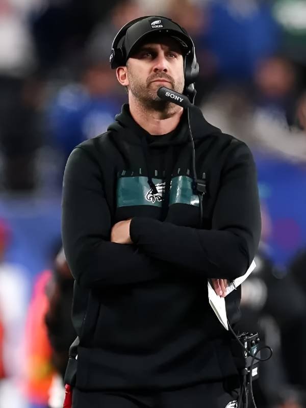 Nick Sirianni Philadelphia Eagles Sideline Black Hoodie