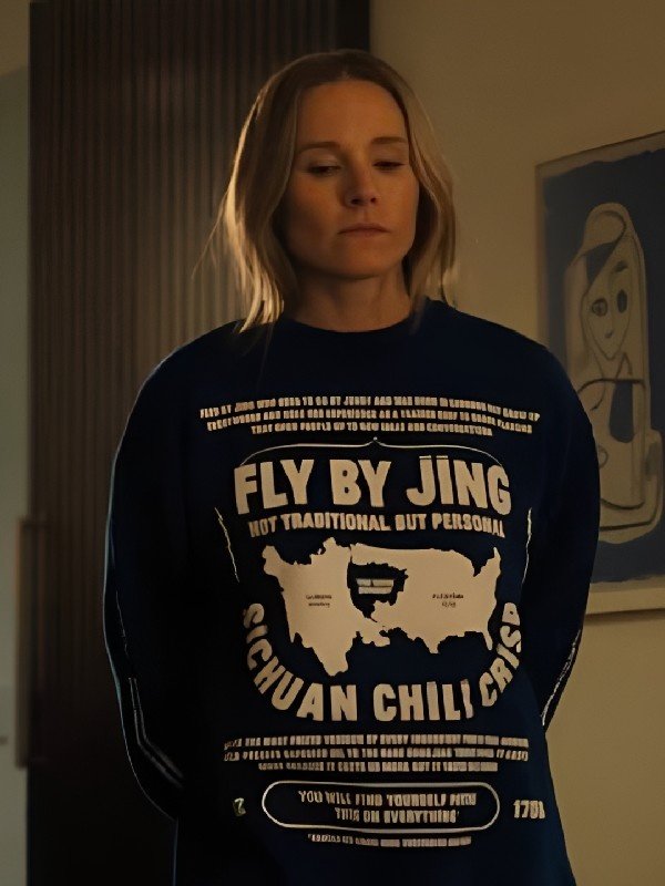 _Nobody Wants This S2 Kristen Bell “Fly By Jing” Blue Sweatshirt _