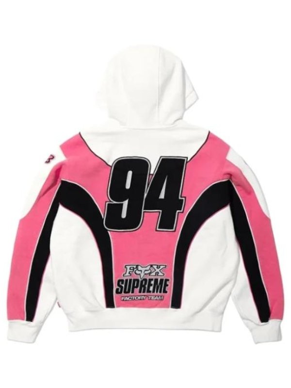 Racing Supreme Fox Pink Hooded Sweatshirt