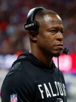 Raheem Morris Atlanta Falcons 2025 Sideline Black Pullover Hoodie