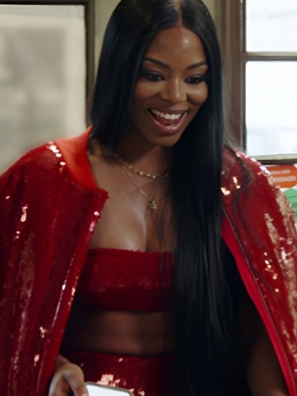 Real Housewives of Potomac Keiarna Stewart Red Sequin Jacket