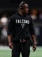 Recreated Raheem Morris Atlanta Falcons 2025 Sideline Black Pullover Hoodie