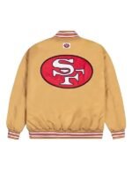 SF 49ers GOLF WANG Satin Bomber Jacket golden