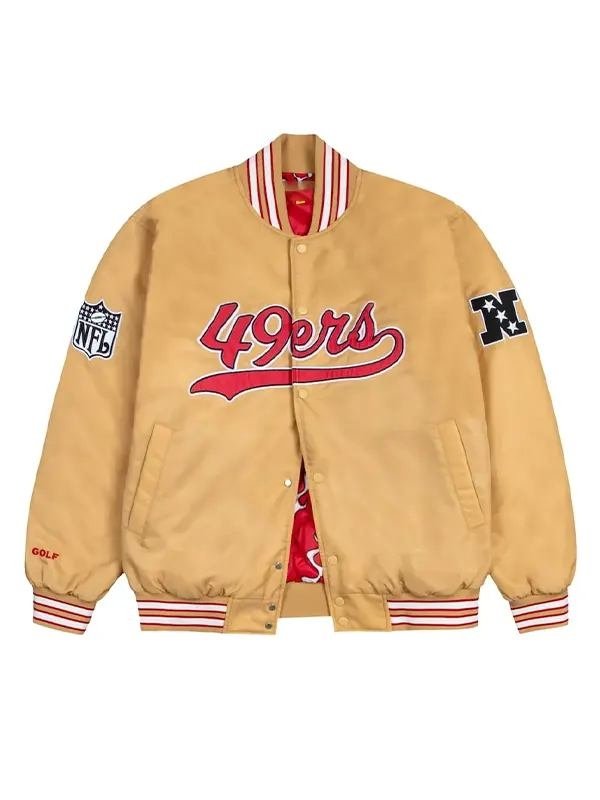 SF 49ers GOLF WANG Satin Bomber Jacket
