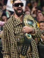 Seth Rollins Monday Night RAW 2025 Trench Checkered Coat