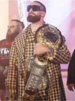 Seth Rollins Monday Night RAW Trench Checkered Coat
