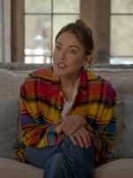 Shrinking Season2 Christa Miller Plaid Colorblock Shirt