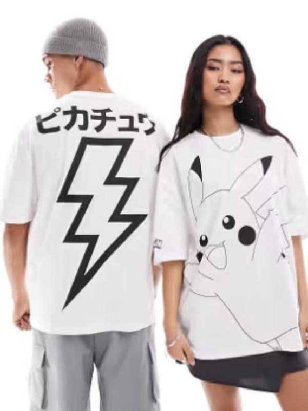 Stacey And Joe Pokemon Pikachu Graphics T-Shirt