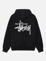 Stussy Zip-Up Hoodie Black