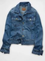 Sydney Sweeney Cinched Waist Denim Jacket