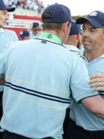 Team Europe Ryder Cup 2025 Blue Striped Polo T-Shirt