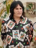 The Great British Bake Off Noel Fielding Black Joker card Printed Shirt