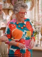 The Great British Bake Off S16 Prue Leith Fruit Printed Sweater