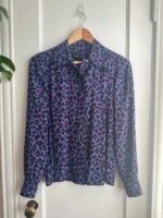 The Today Show Savannah Guthrie Purple Leopard Shirt